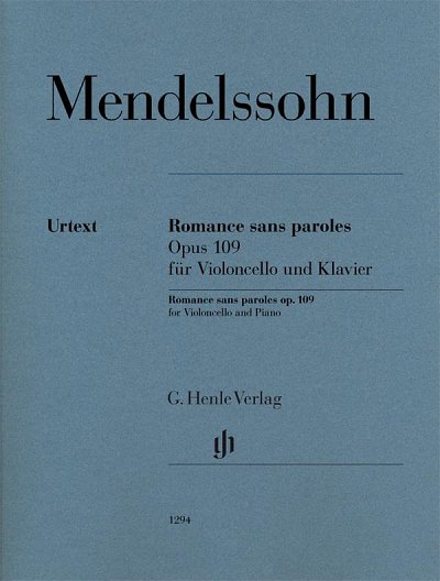 F. Mendelssohn Barth: Romance sans parole, VcKlav (KlavpaSt)