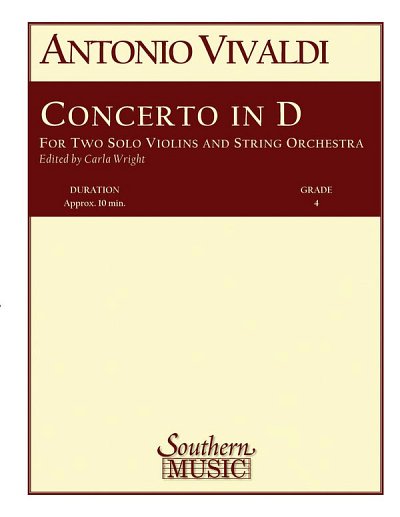 A. Vivaldi: Concerto In D Major, Stro (Pa+St)