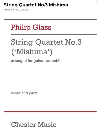 P. Glass: String Quartet 3, Gitens (Pa+St)