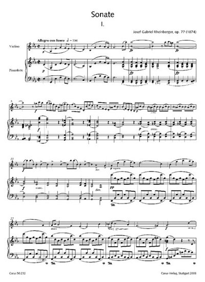 J. Rheinberger: Rheinberger: Kammermusik IV für Soloinstrument und Klavier (Gesamtausgabe, Bd. 32)