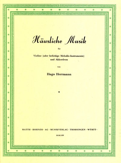 H. Herrmann: Häusliche Musik, Viol/MelCAkk (Pa+St)