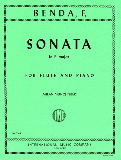 F. Benda: Sonata in F major, FlKlav (KlavpaSt)