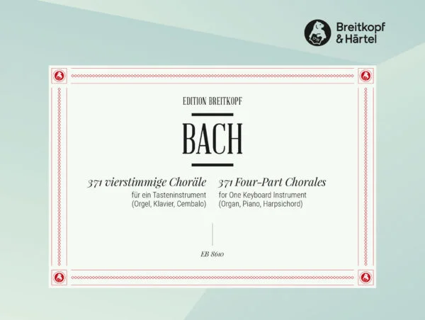 J.S. Bach: 371 vierstimmige Choräle BWV 253-43, Klav/Cemb/Or (0)