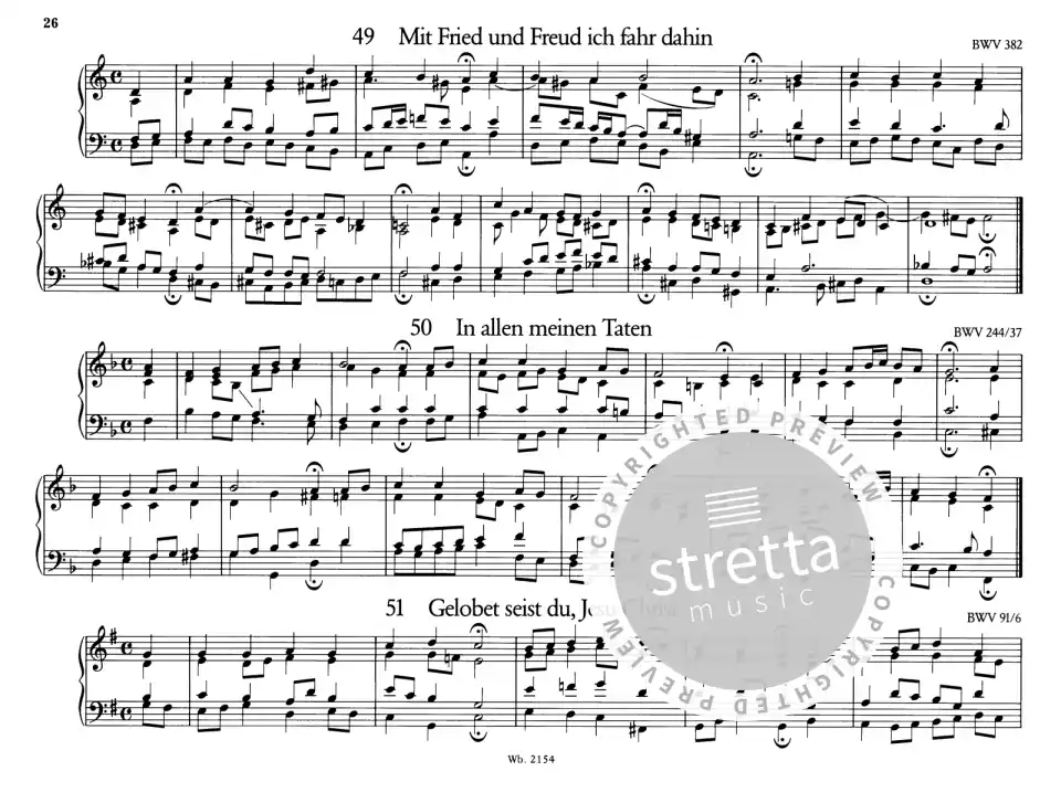 J.S. Bach: 371 vierstimmige Choräle BWV 253-43, Klav/Cemb/Or (3)