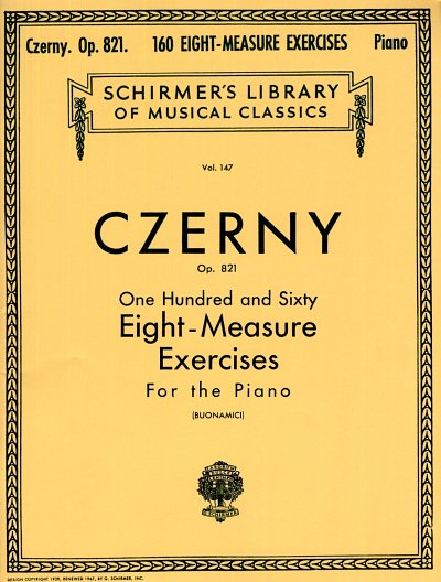 C. Czerny: 160 Eight-Measure Exercises, Op. 821, Klav