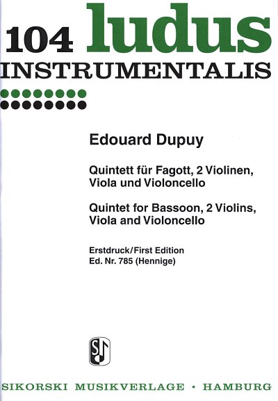 Dupuy Edouard: Quintett Ludus Instrumentalis 104