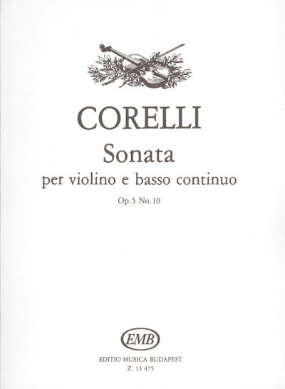 A. Corelli: Sonata op. 5/10, VlBc (Pa+St)