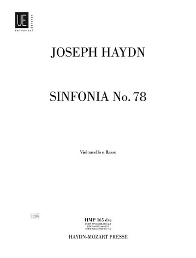 J. Haydn: Sinfonia Nr. 78 Hob. I:78 , Sinfo (VcKb)