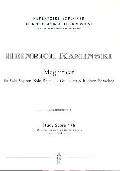 H. Kaminski: Magnificat für Sopran, (Stp)