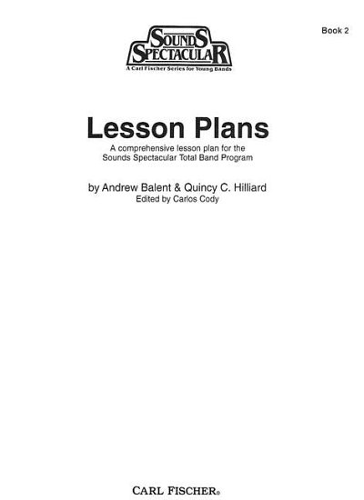 A. Balent et al.: Lesson Plan