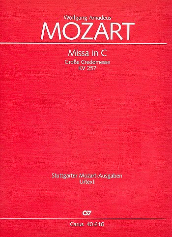 W.A. Mozart: Missa in C C-Dur KV 257 (1, 4GesGchOrch (Part.)