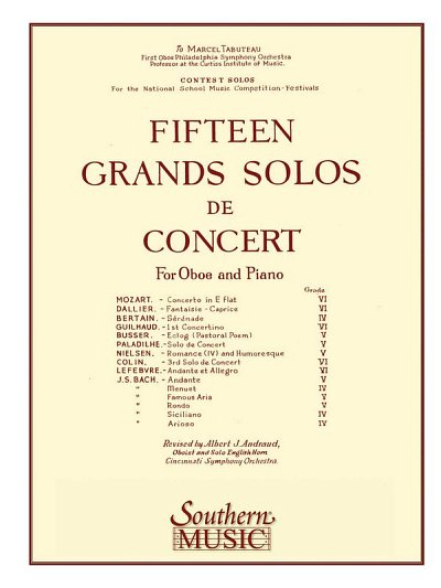 15 (fifteen) Grands Solos De Concert +usa-only+