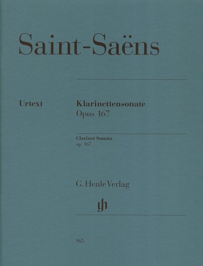 C. Saint-Saëns: Klarinettensonate op. 1, KlarKlav (KlavpaSt)