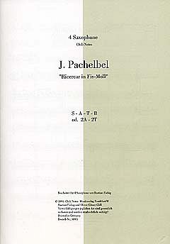 J. Pachelbel: Ricercar Fis-Moll