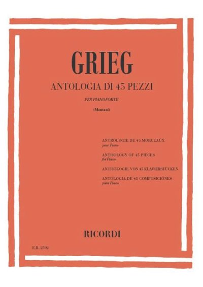 E. Grieg: Antologia Di 45 Pezzi