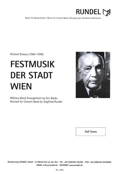R. Strauss: Festmusik der Stadt Wien, Blasorch (Pa+St)