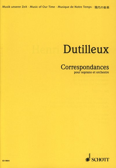 H. Dutilleux: Correspondances , GesSOrch (Stp)