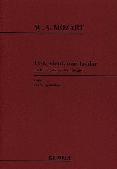 W.A. Mozart: Deh Vieni, GesKlav
