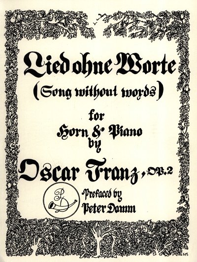 O. Franz y otros.: Lied Ohne Worte Op 2