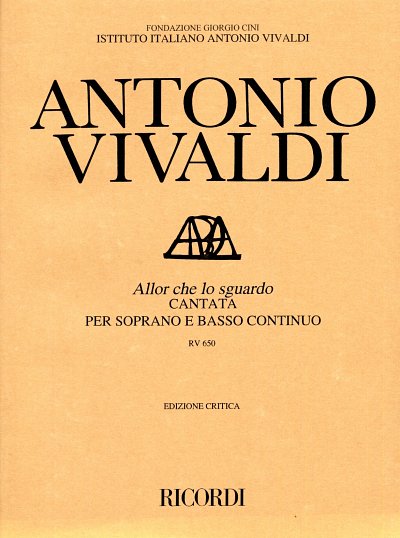 A. Vivaldi: Allor Che Lo Sguardo Rv 650, GesSKlav (Part.)