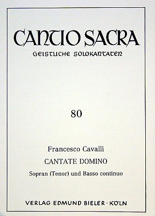 Cavalli Francesco: Cantate Domino Cantio Sacra 80
