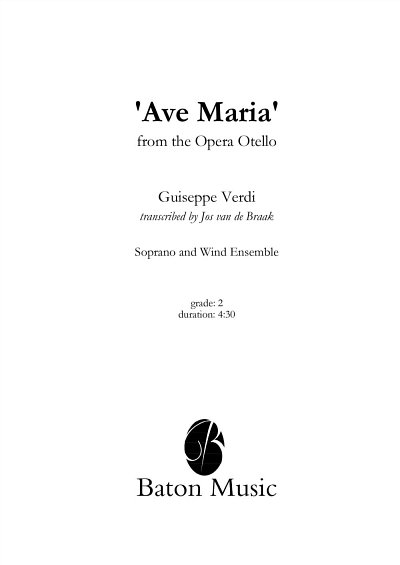 G. Verdi: Ave Maria (Pa+St)