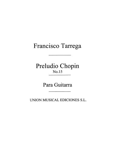 F. Chopin: Preludio Op.28 No.15, Git