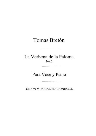 T. Bretón y Hernánde: La verbena de la paloma 5, GesKlav