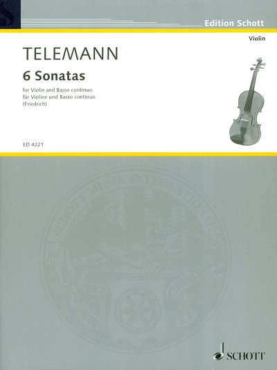 G.P. Telemann: 6 Sonatas, VlBc (Pa+St)