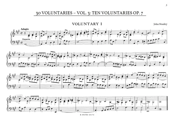 J. Stanley: 30 Organ Voluntaries Vol. 3, Org (1)