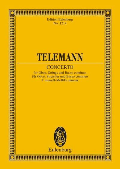 DL: G.P. Telemann: Concerto f-Moll, ObStrBc (Stp)