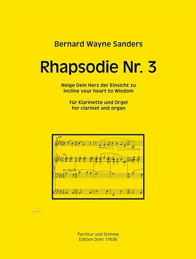 B.W. Sanders: Rhapsodie No.3 (PaSt)
