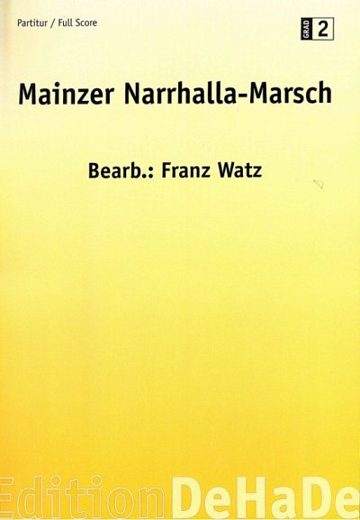 C. Zulehner: Mainzer Narhalla-Marsch, Blaso/Blkap (Part.)