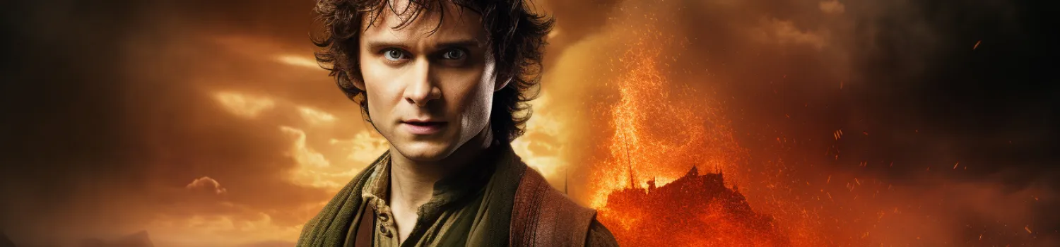 Frodo auf dem Schicksalsberg in Mordor