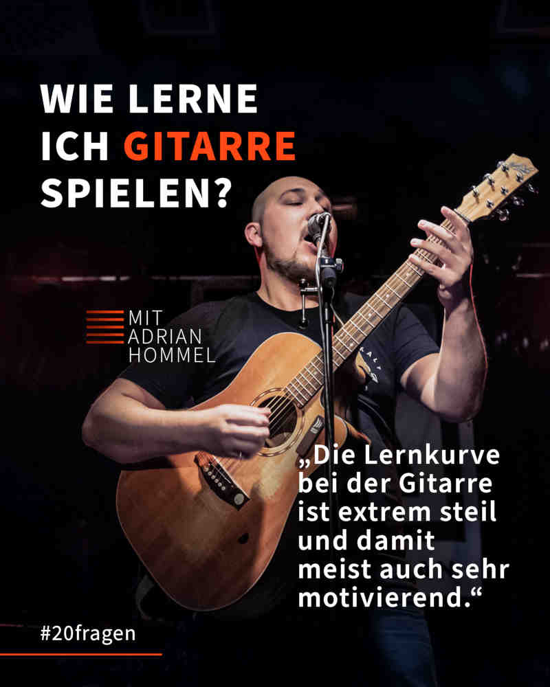 Gitarre lernen – 20 Fragen an Adrian Hommel